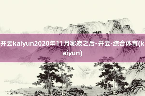 开云kaiyun2020年11月寥寂之后-开云·综合体育(kaiyun)
