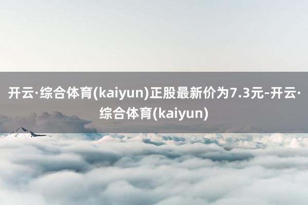开云·综合体育(kaiyun)正股最新价为7.3元-开云·综合体育(kaiyun)