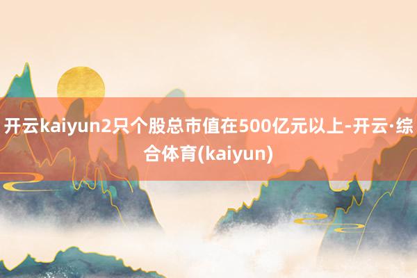 开云kaiyun2只个股总市值在500亿元以上-开云·综合体育(kaiyun)
