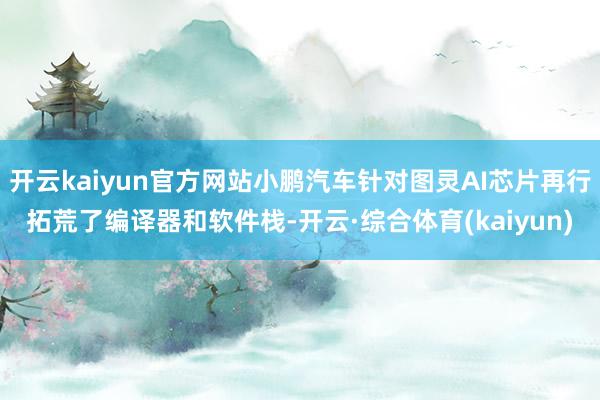 开云kaiyun官方网站小鹏汽车针对图灵AI芯片再行拓荒了编译器和软件栈-开云·综合体育(kaiyun)