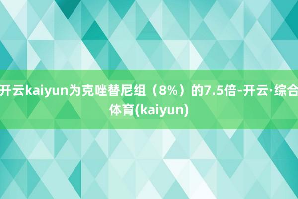 开云kaiyun为克唑替尼组(8%)的7.5倍-开云·综合体育(kaiyun)