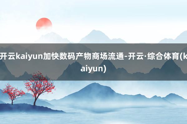 开云kaiyun加快数码产物商场流通-开云·综合体育(kaiyun)