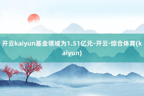 开云kaiyun基金领域为1.51亿元-开云·综合体育(kaiyun)